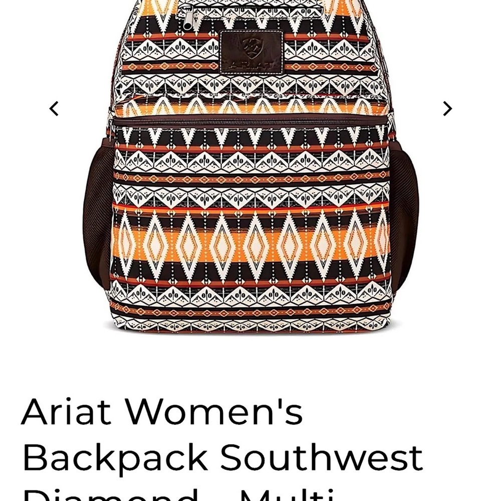 Nwt Ariat Diamond Aztec Backpack - Picture 5 of 6